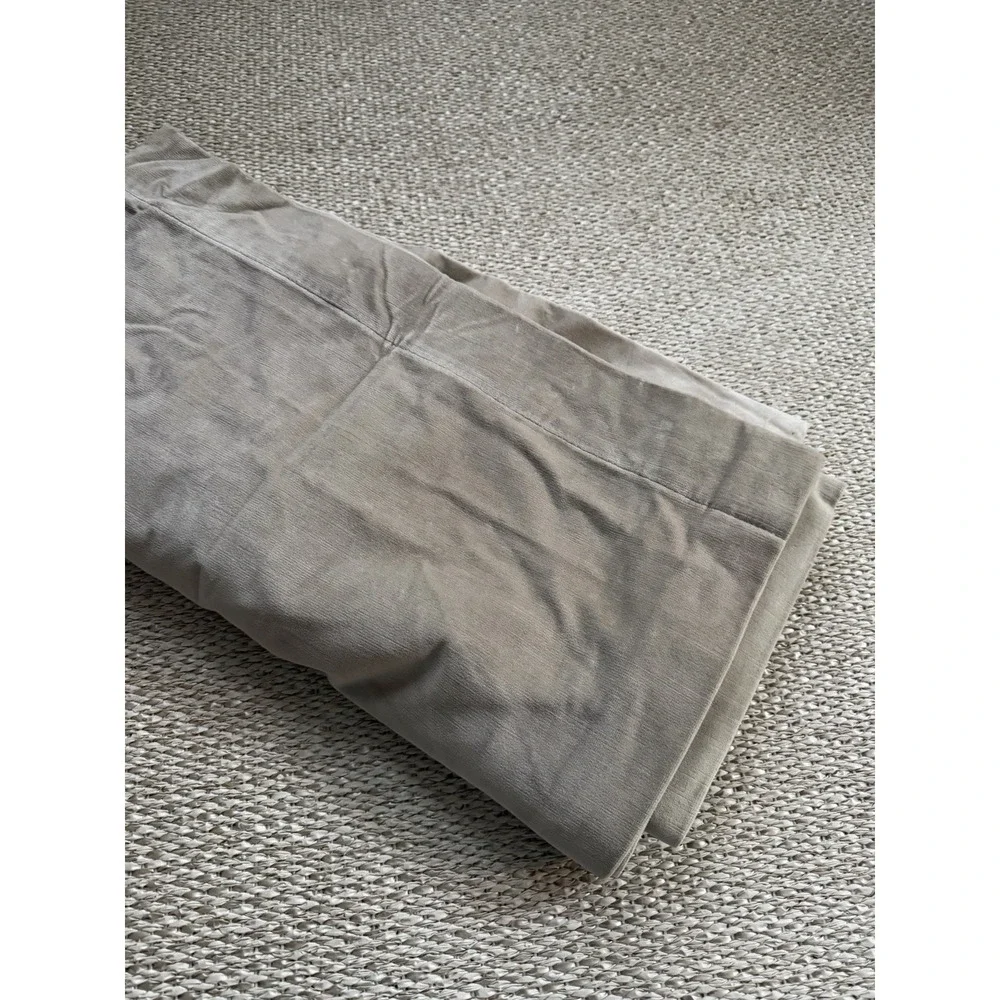 Restoration Hardware Velvet Drapes Curtains 50x94 One Panel‎ Vintage Taupe Pole